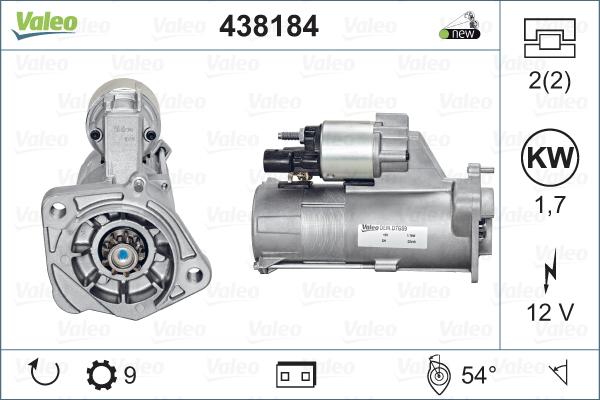 Valeo 438184 - Starteris autodraugiem.lv