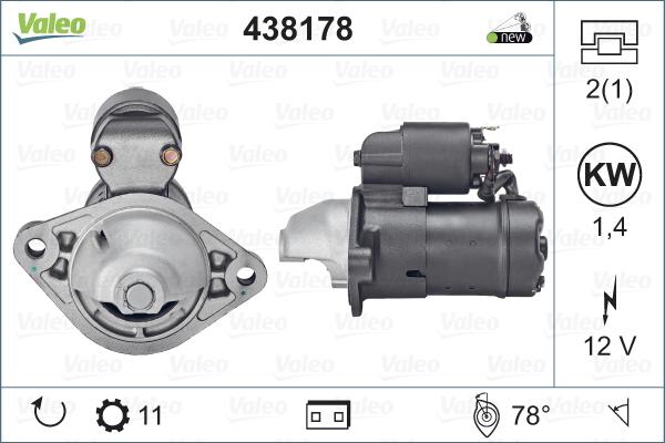 Valeo 438178 - Starteris autodraugiem.lv