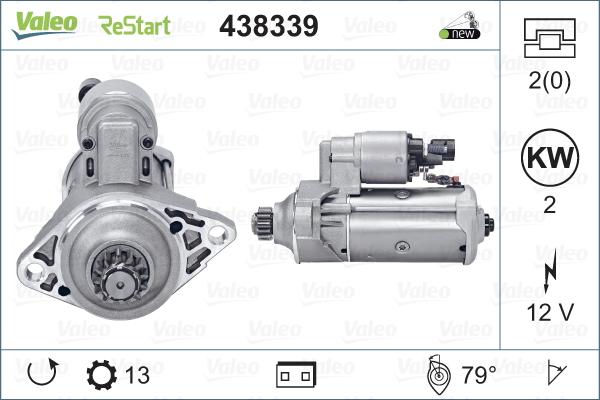 Valeo 438339 - Starteris autodraugiem.lv