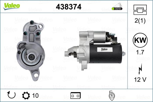 Valeo 438374 - Starteris autodraugiem.lv