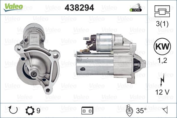 Valeo 438294 - Starteris autodraugiem.lv