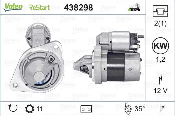 Valeo 438298 - Starteris autodraugiem.lv