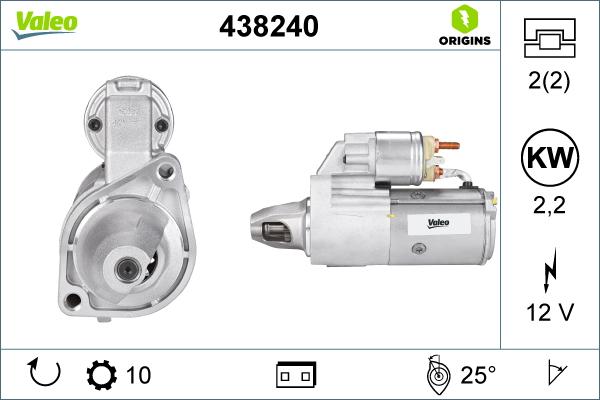 Valeo 438240 - Starteris autodraugiem.lv