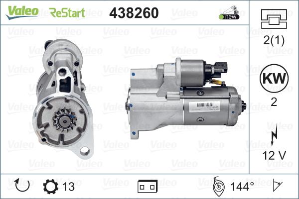 Valeo 438260 - Starteris autodraugiem.lv