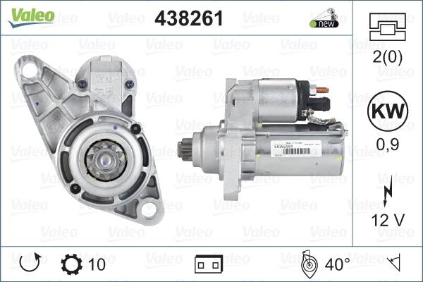 Valeo 438261 - Starteris autodraugiem.lv