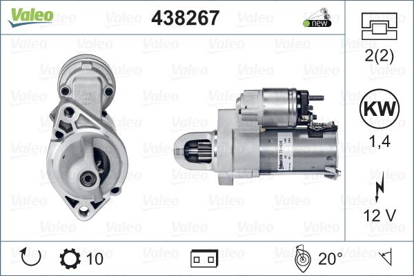 Valeo 438267 - Starteris autodraugiem.lv