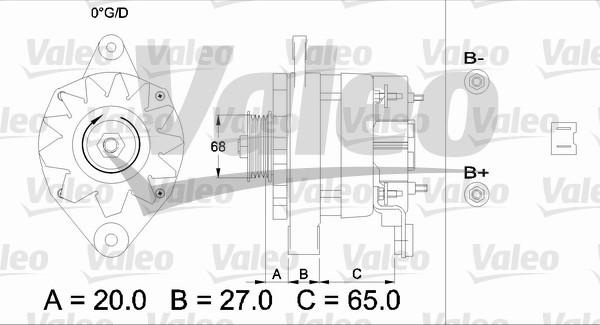 Valeo 433445 - Ģenerators autodraugiem.lv