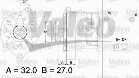 Valeo 433475 - Ģenerators autodraugiem.lv