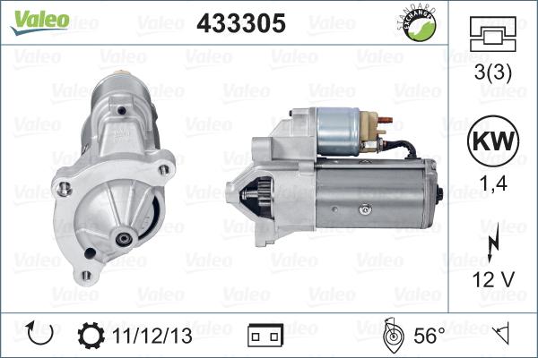 Valeo 433305 - Starteris autodraugiem.lv