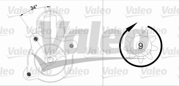 Valeo 433300 - Starteris autodraugiem.lv