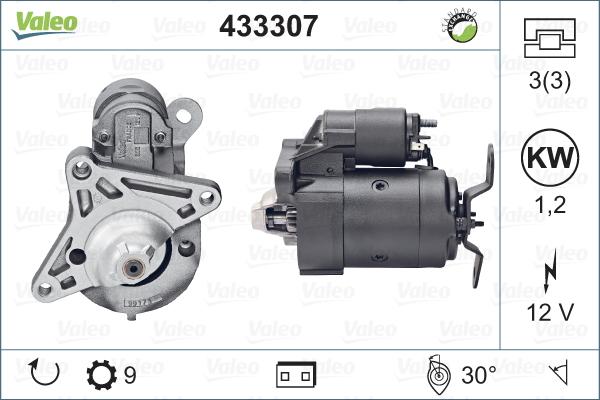 Valeo 433307 - Starteris autodraugiem.lv