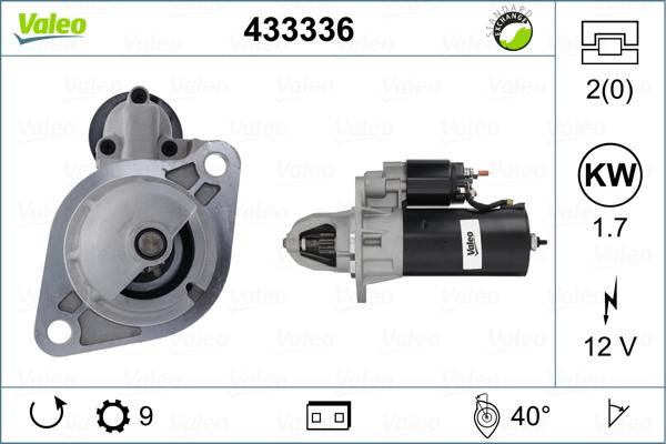 Valeo 433336 - Starteris autodraugiem.lv