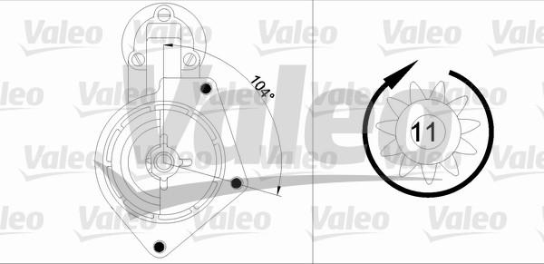 Valeo 433279 - Starteris autodraugiem.lv