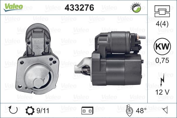 Valeo 433276 - Starteris autodraugiem.lv