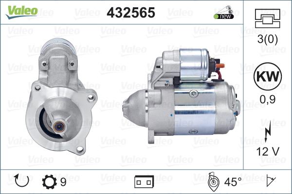 Valeo 432565 - Starteris autodraugiem.lv