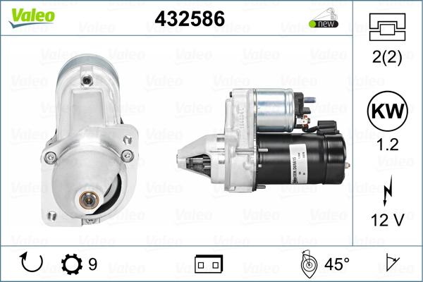 Valeo 432586 - Starteris autodraugiem.lv