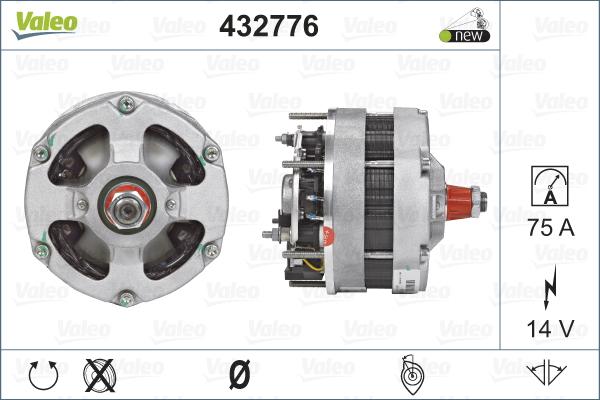Valeo 432776 - Ģenerators autodraugiem.lv