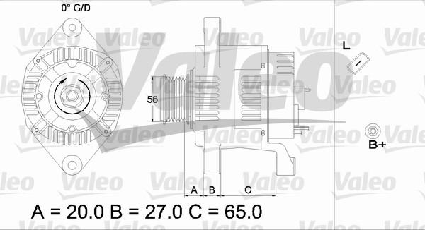 Valeo 437443 - Ģenerators autodraugiem.lv