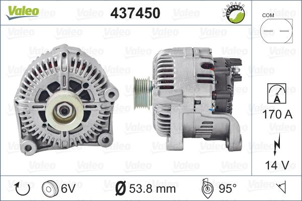 Valeo 437450 - Ģenerators autodraugiem.lv