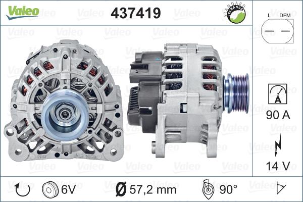 Valeo 437419 - Ģenerators autodraugiem.lv