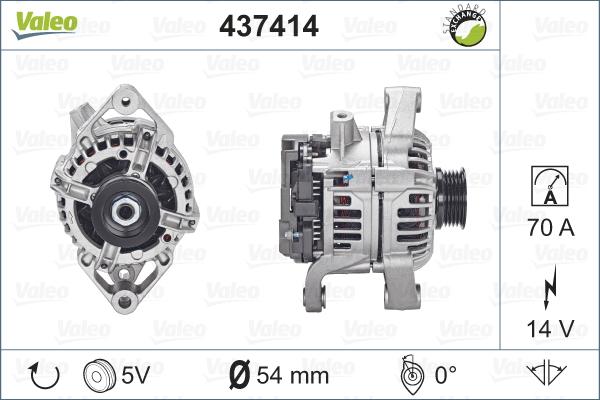 Valeo 437414 - Ģenerators autodraugiem.lv