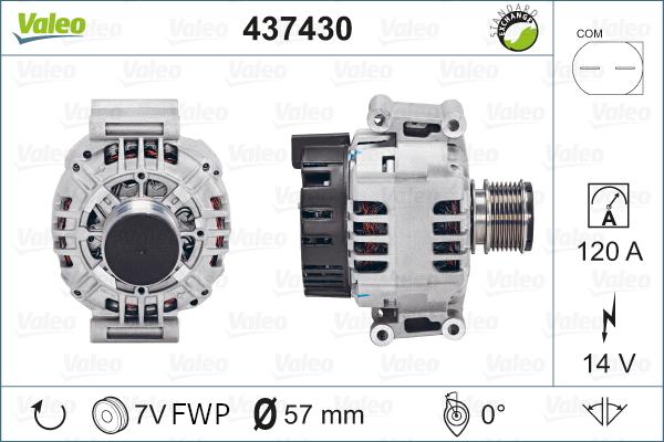 Valeo 437430 - Ģenerators autodraugiem.lv