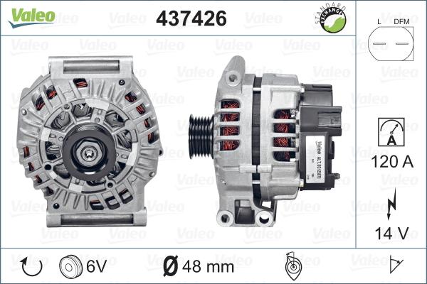 Valeo 437426 - Ģenerators autodraugiem.lv