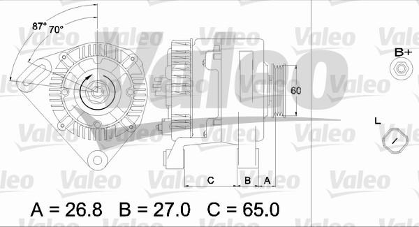 Valeo 437428 - Ģenerators autodraugiem.lv