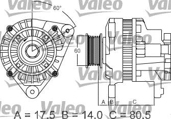 Valeo 437427 - Ģenerators autodraugiem.lv