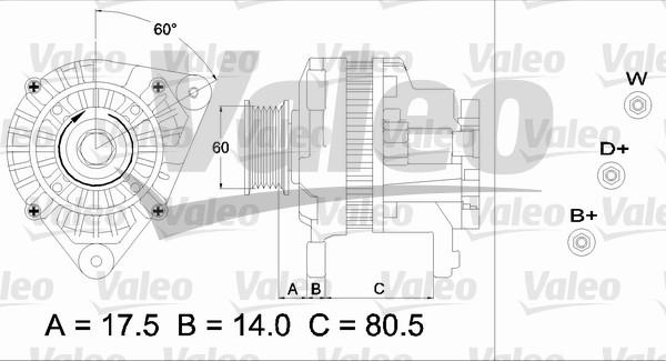 Valeo 437427 - Ģenerators autodraugiem.lv