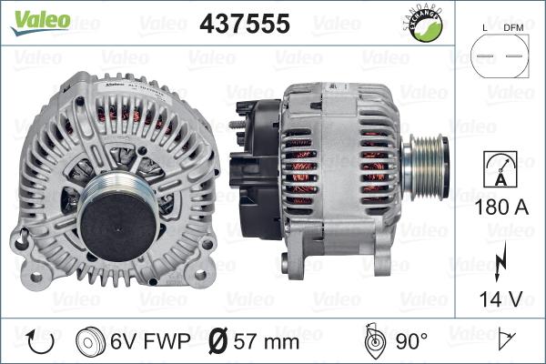 Valeo 437555 - Ģenerators autodraugiem.lv