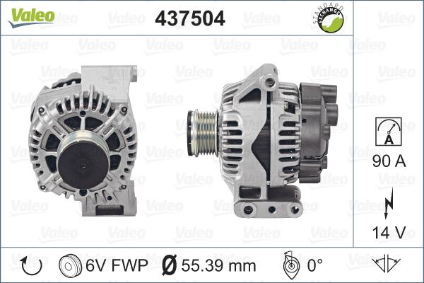 Valeo 437504 - Ģenerators autodraugiem.lv