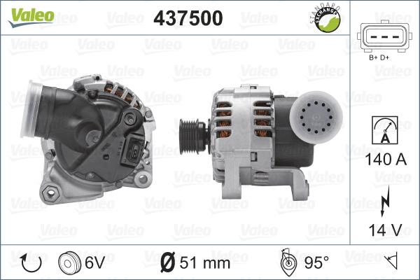 Valeo 437500 - Ģenerators autodraugiem.lv