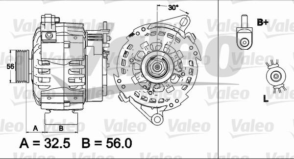 Valeo 437510 - Ģenerators autodraugiem.lv