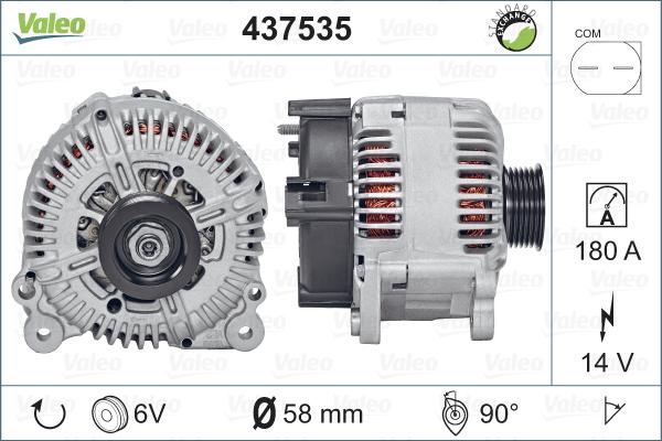 Valeo 437535 - Ģenerators autodraugiem.lv
