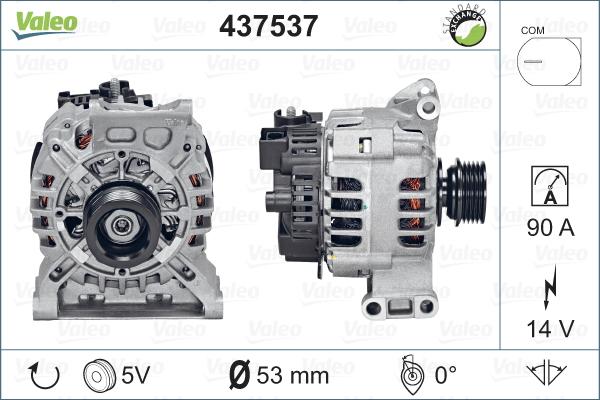 Valeo 437537 - Ģenerators autodraugiem.lv