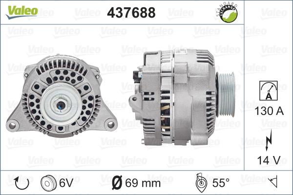 Valeo 437688 - Ģenerators autodraugiem.lv