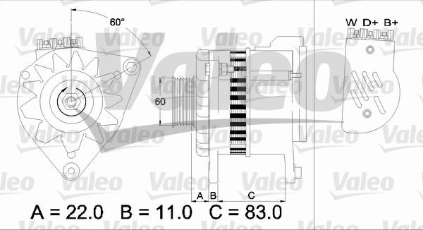 Valeo 437051 - Ģenerators autodraugiem.lv