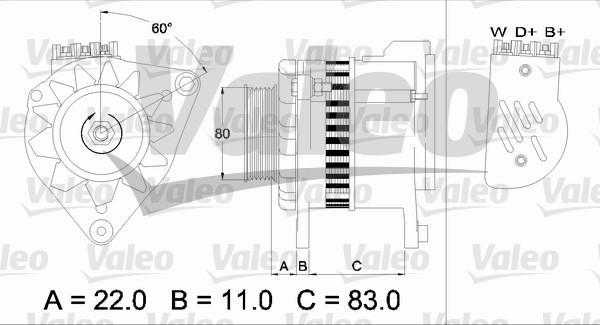 Valeo 437052 - Ģenerators autodraugiem.lv
