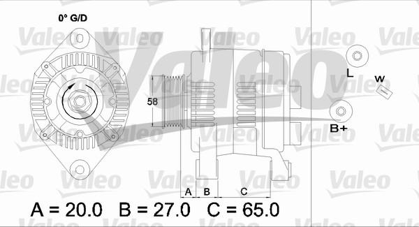 Valeo 437199 - Ģenerators autodraugiem.lv