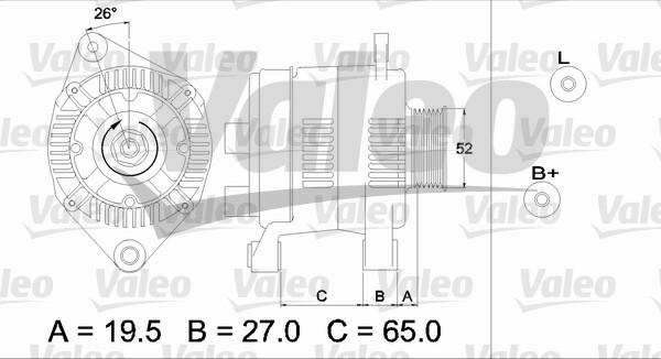 Valeo 437142 - Ģenerators autodraugiem.lv