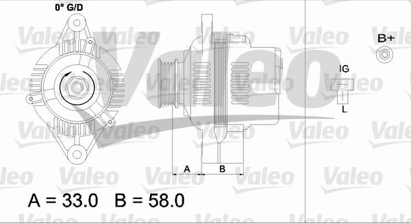 Valeo 437154 - Ģenerators autodraugiem.lv