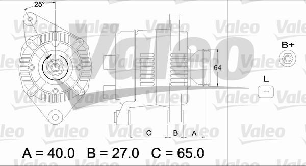 Valeo 437168 - Ģenerators autodraugiem.lv