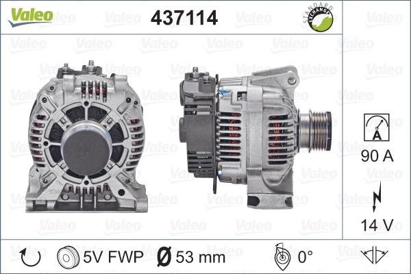 Valeo 437114 - Ģenerators autodraugiem.lv