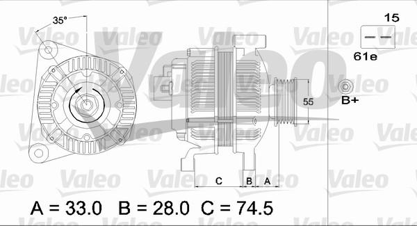 Valeo 437116 - Ģenerators autodraugiem.lv