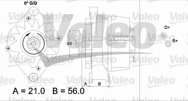 Valeo 437110 - Ģenerators autodraugiem.lv