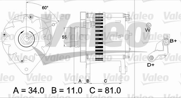 Valeo 437111 - Ģenerators autodraugiem.lv