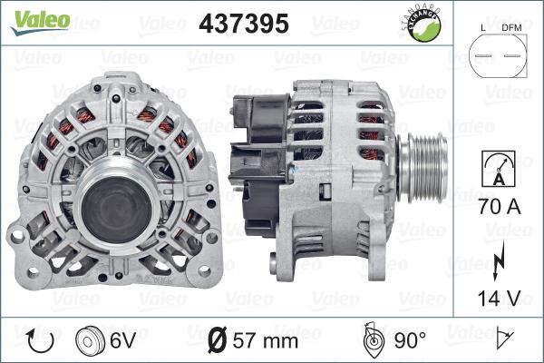 Valeo 437395 - Ģenerators autodraugiem.lv