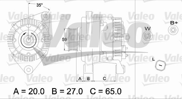 Valeo 437347 - Ģenerators autodraugiem.lv