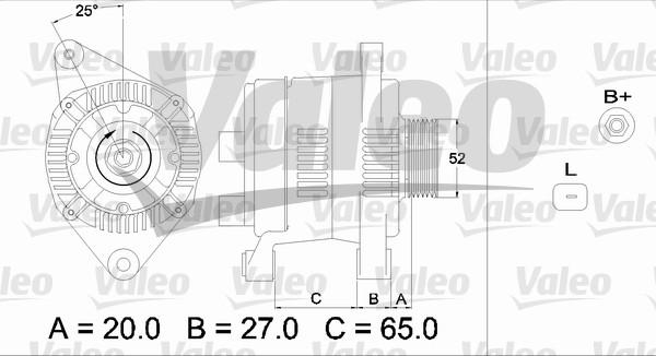 Valeo 437306 - Ģenerators autodraugiem.lv